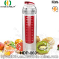 Bouteille d&#39;eau de l&#39;infuseur 750ml Tritan, bouteille d&#39;eau de perfusion de fruits en plastique sans BPA (HDP-0601)